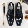 Leather Shoes Men's Business British Oxford Shoes First Layer Cowhide Dress Shoes