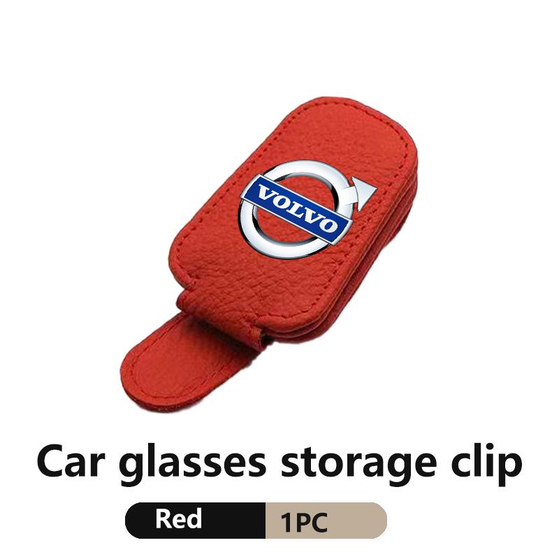 For Volvo Car Sunglasses Holder Sun Visor Glasses Clip Auto Accessories V40 V60 C30 C70 S60 S80 S90 XC40 XC60 XC70 XC90 T6