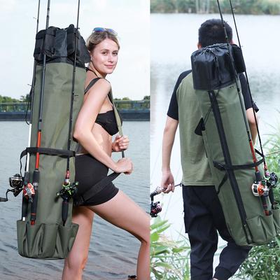 Fishing Rod Bag 120cm Convenient High Capacity Fishing Rod Bag Black/green Fishing Bag Outdoor Sports Fishing Tools
