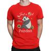 Just Girl Who Loves Pandas Sunflower Floral Kawaii Panda TShirt Kawaii Anime Panda Crewneck Tops Cotton T Shirt Humor Unisex