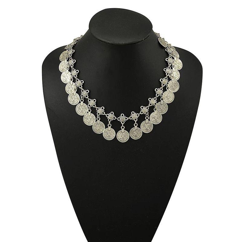 

Gold Silver Hanfu Dunhuang Ornament Necklace Silver