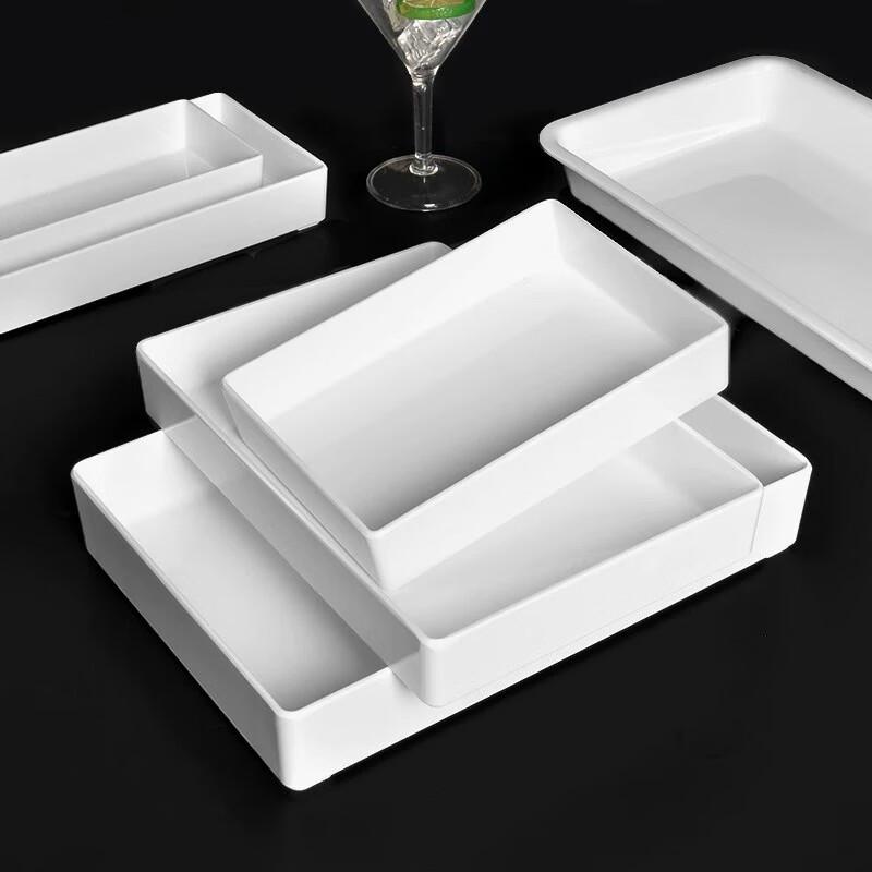 Rechteckiges Melamin-Präsentationstablett für den gewerblichen Bereich