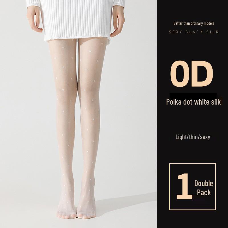 Women's 0D Anti-Snag Durable Sheer Black Stockings, Non-Slip and Sexy Pantyhose