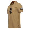 Quick-Dry Elastic Polo Shirts for Outdoor Sports and Tactical Fitness