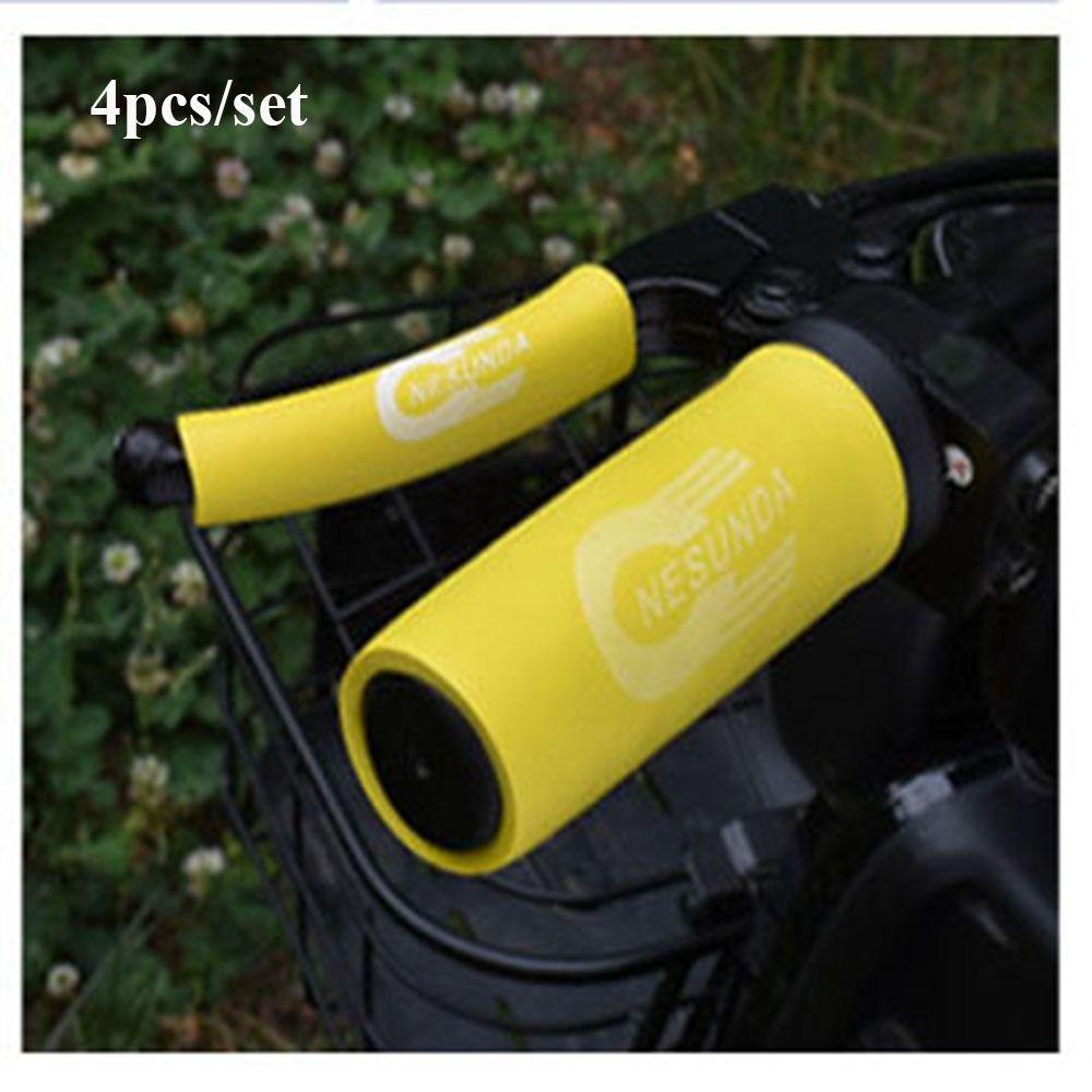 4pcs/set 5 Colors Horn Cover Sponge Handlebar Cover New Electric Bike Gloves  Motorcycle Accessories