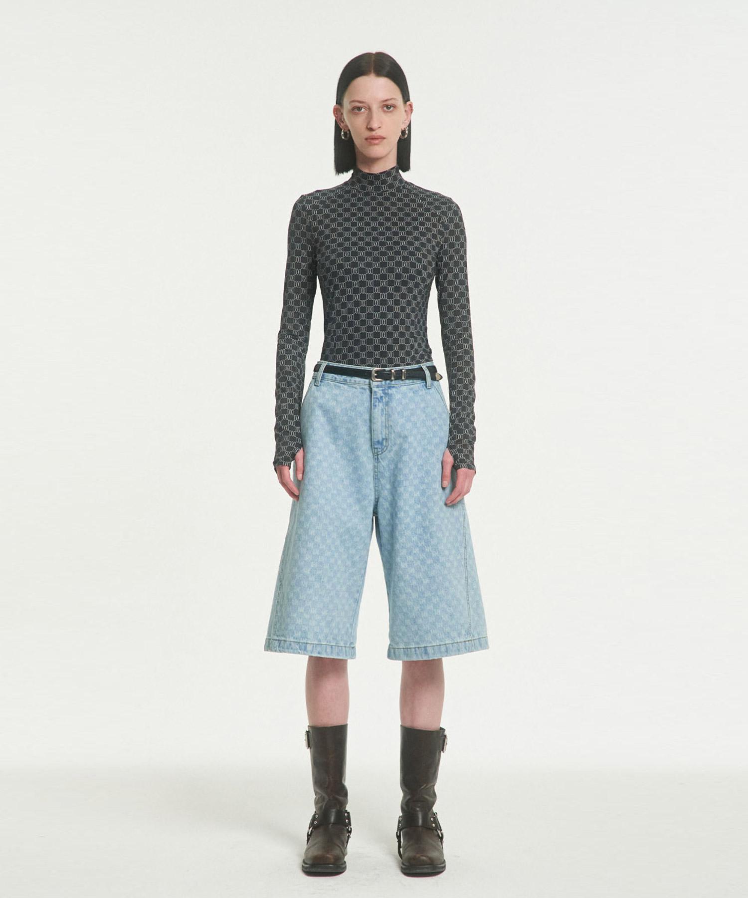Mea All Over Slim Top [Black] Black/0