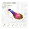 uxcell Spoon Rest 10.6 x 3.7 Inch Stainless Steel Heat Resistant Spatula Ladle Holder Kitchen Utensil Rack Colorful