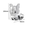 Butterfly Vacuum Suction Cup ABS Color Modern Bathroom Shower Head Holder with Adjustable Wall Mount and Easy Installation