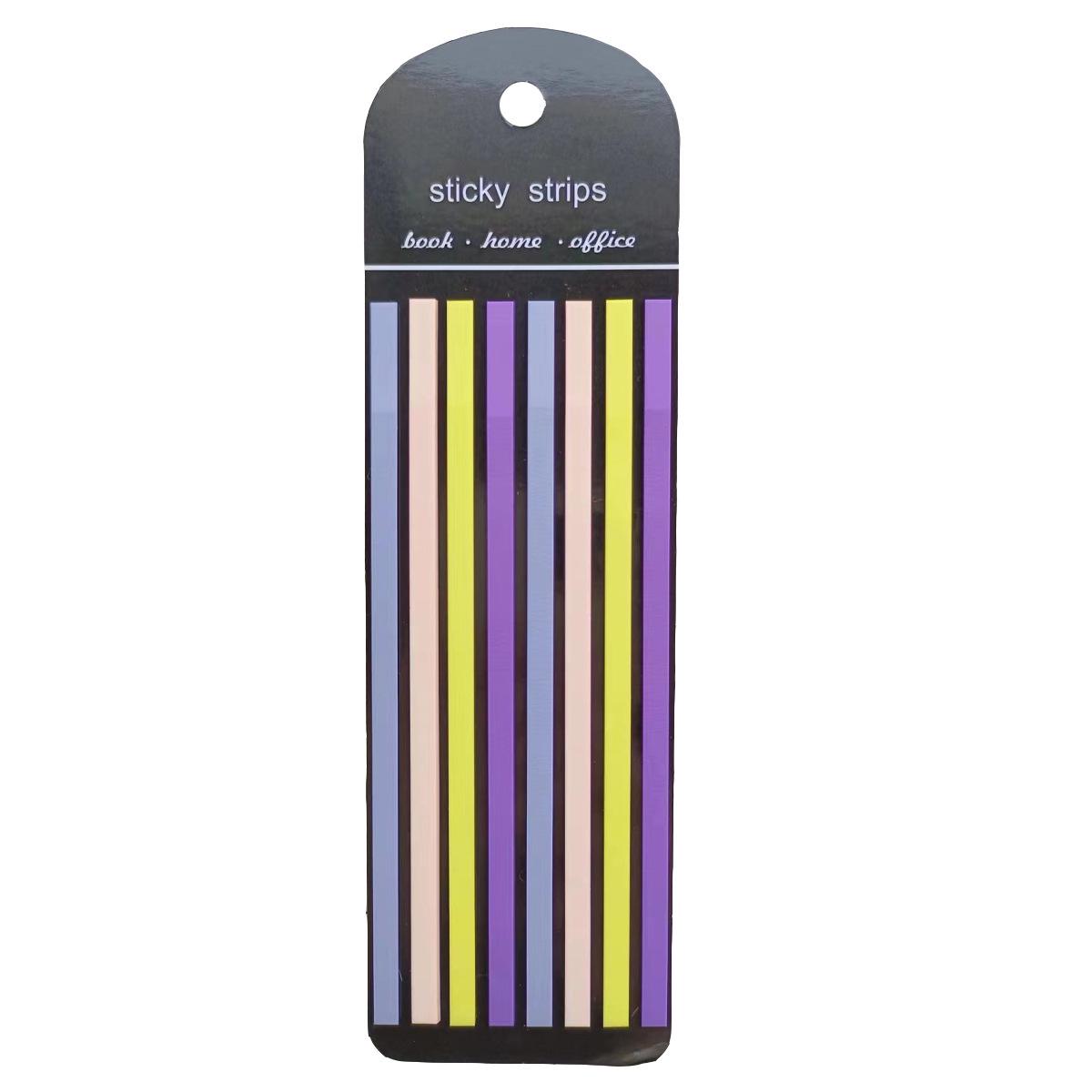 Reusable Semi-transparent Sticky Notes, Planner Tabs, and Tearable Message Labels 5*140mm*8 sheets
