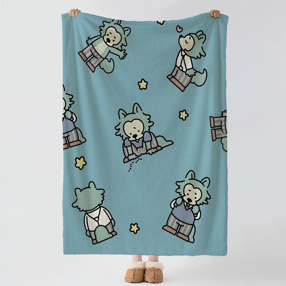 Anime BBeastars Throw Soft Warm Flannel Blanket Multiuse Throw for Bed Sofa Office Air Conditioning Nap Blanket
