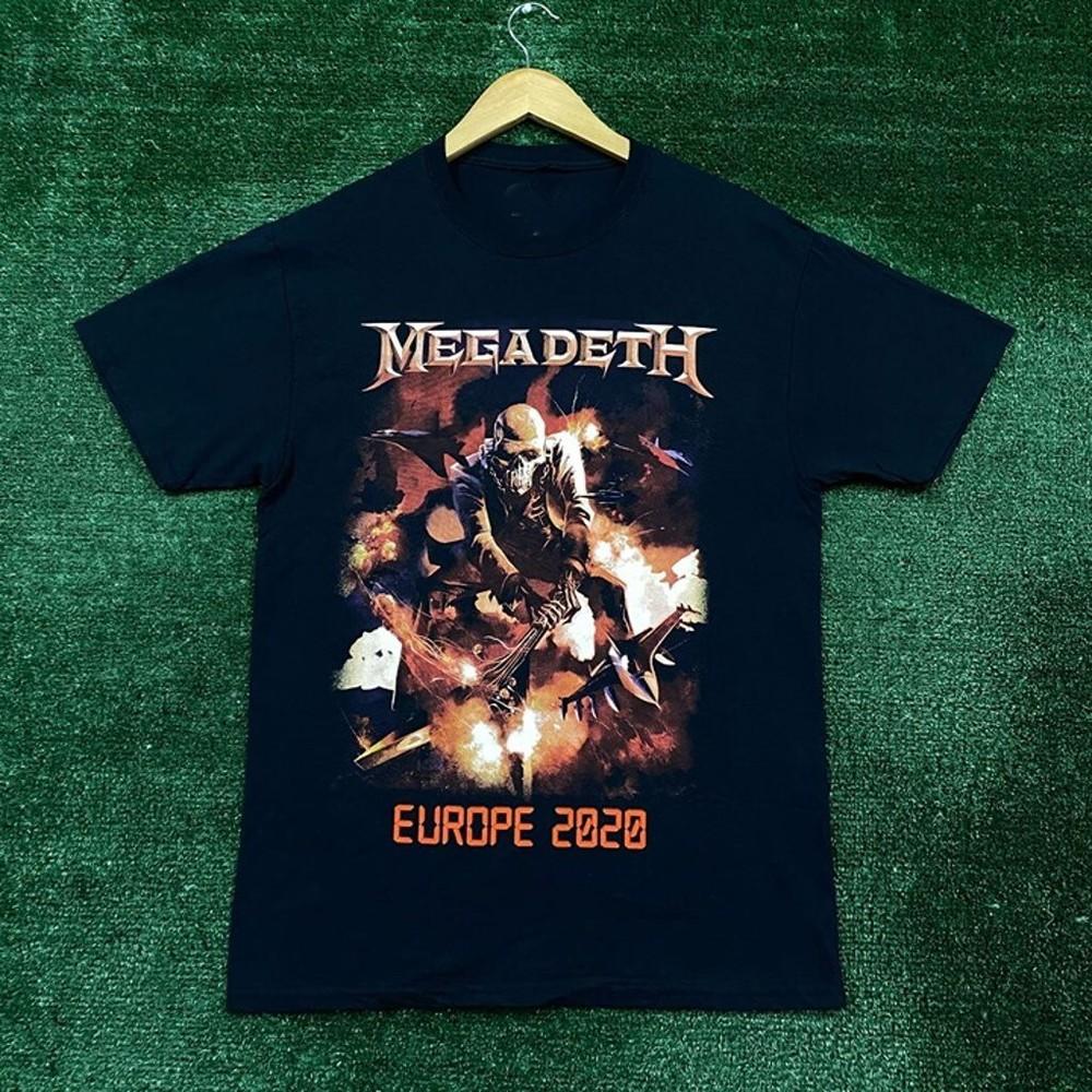 New Megadeth Europe Tour Thrash Metal Band Gift For Fans Unisex S-5XL Shirt R3_3 Unisex T-Shirt L