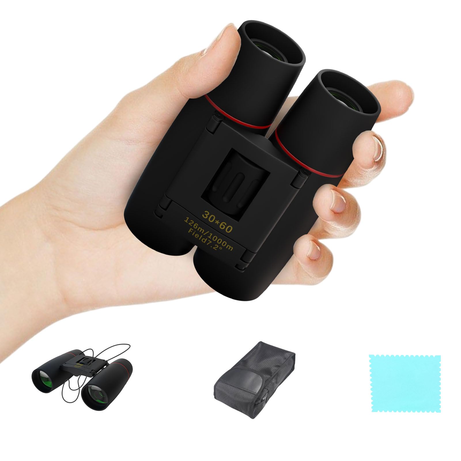 

Eurob Binoculars for Live 20x Opera Glasses Binoculars for Eye Width Compatible with For Children and Waterproof for Live Mountain Wild Bird Comes чорний