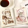 20 Sheets Per Pack Character Girl Scenic PET Sticker Book Girl's Handbook Series 4 Selection Stickers