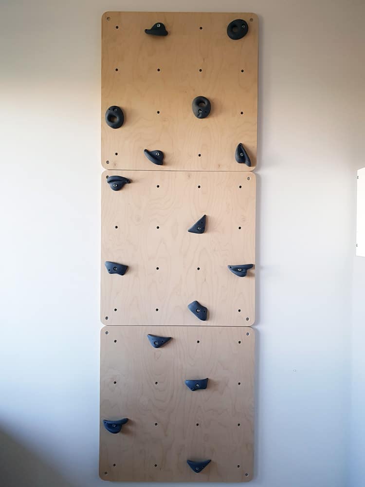 Climbing Wall Square 3 Wood - Hand Grips Black