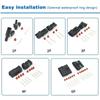 5/20/100 Sets Delphi Automotive Connector 2.5 Series 1 2 3 4 6 Pin GM Electrical Female Male Weather Pack Automobile Socket Plug