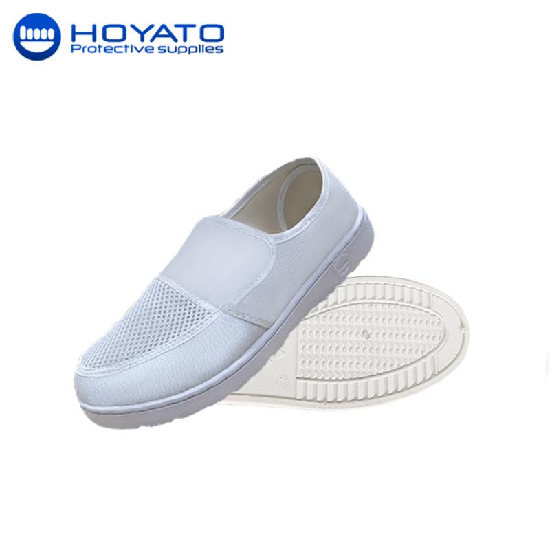 Anti-static Non-slip Breathable Canvas Work Shoes White Canvas PVC; 44