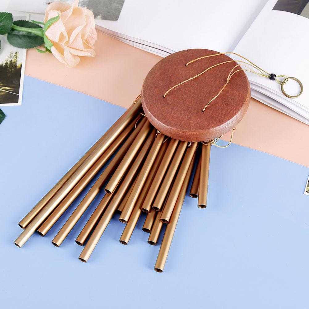 18 Metal Tubes Wind Chimes Outdoor Indoor Garden Patio Balcony Decor Birthday Gift