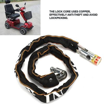 Anti Theft Motorcycle Mobility Scooter Chain Lock 80cm/31.5in Security Bike Lock with 2 Keys
