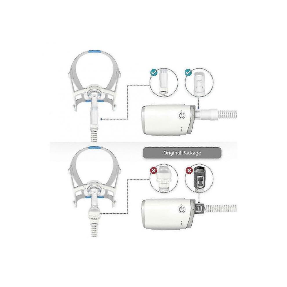 2er-Pack AirMini Adapter - Kompatibel mit 15 mm &; 22mm Schlauchdurchmesser für ResMed AirMini CPAP-Gerät