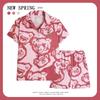 Women’s Cute Cotton Short Sleeve Pajama Set - Summer Style