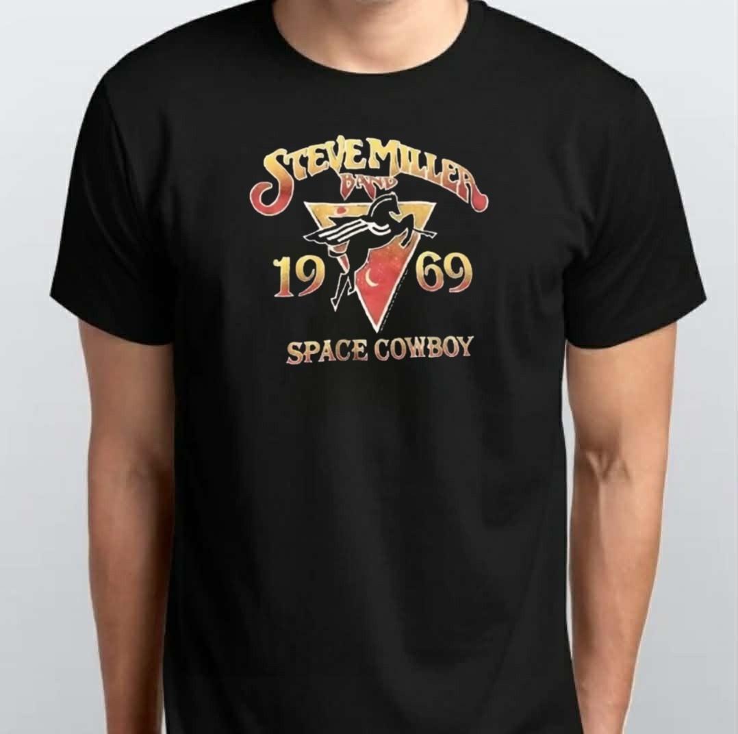 Vintage Steve Miller Band Space Cowboy T-SHIRT Black S