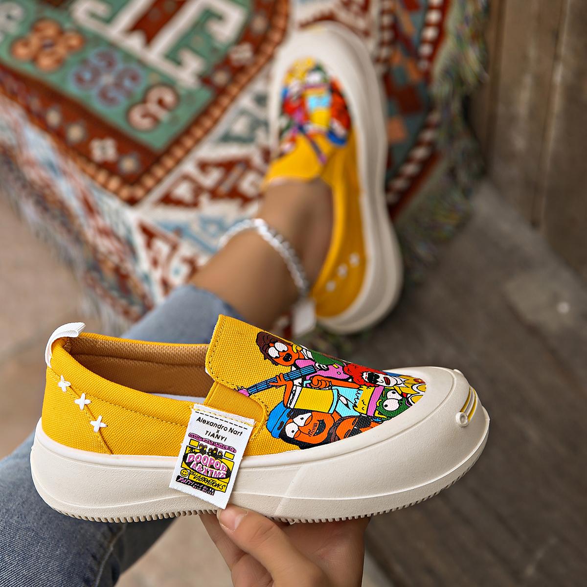 

Мода 2025 Новые Женские Кроссовки на Плоской Подошве Повседневные Модные Туфли на Платформе Корейский Стиль Обувь для Ходьбы в Один Шаг Летние Кроссовки на Плоской Подошве Женские 35 жёлтый