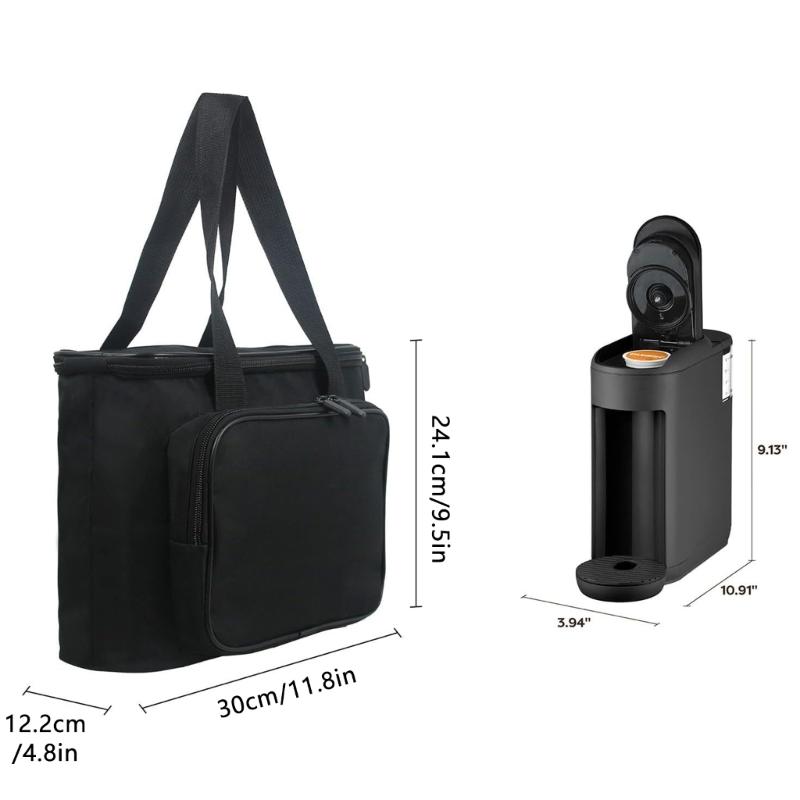 Portable Storage Bag for Machine with Multi Compartment Organization Protective Cushioning Travel Ready