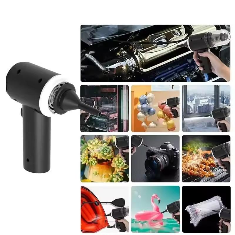 Portable Wireless Car Vacuum Cleaner USB Charging 1200mAh Mini Wet And Dry Use Household Cleaning Appliance