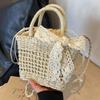 Women Small Handbags Rattan Crossbody Bag Bohemia Summer Beach Ribbon Design Straw Bag Female Fashion Shoulder Messenger Purse