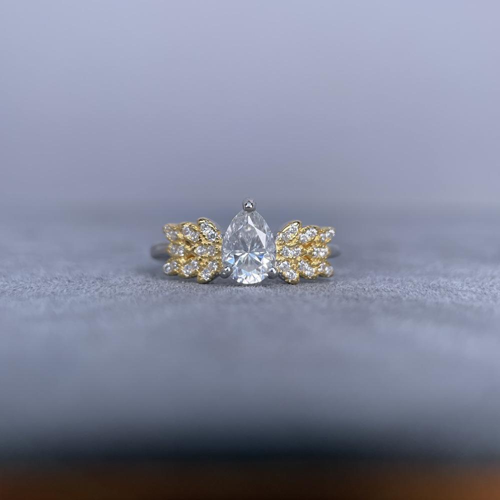 Customizable 925 Silver Moissanite Ring with 0.8CT VVS GRA-Certified Stone -/ODM Available for Luxury Bridal & Fashion Brands
