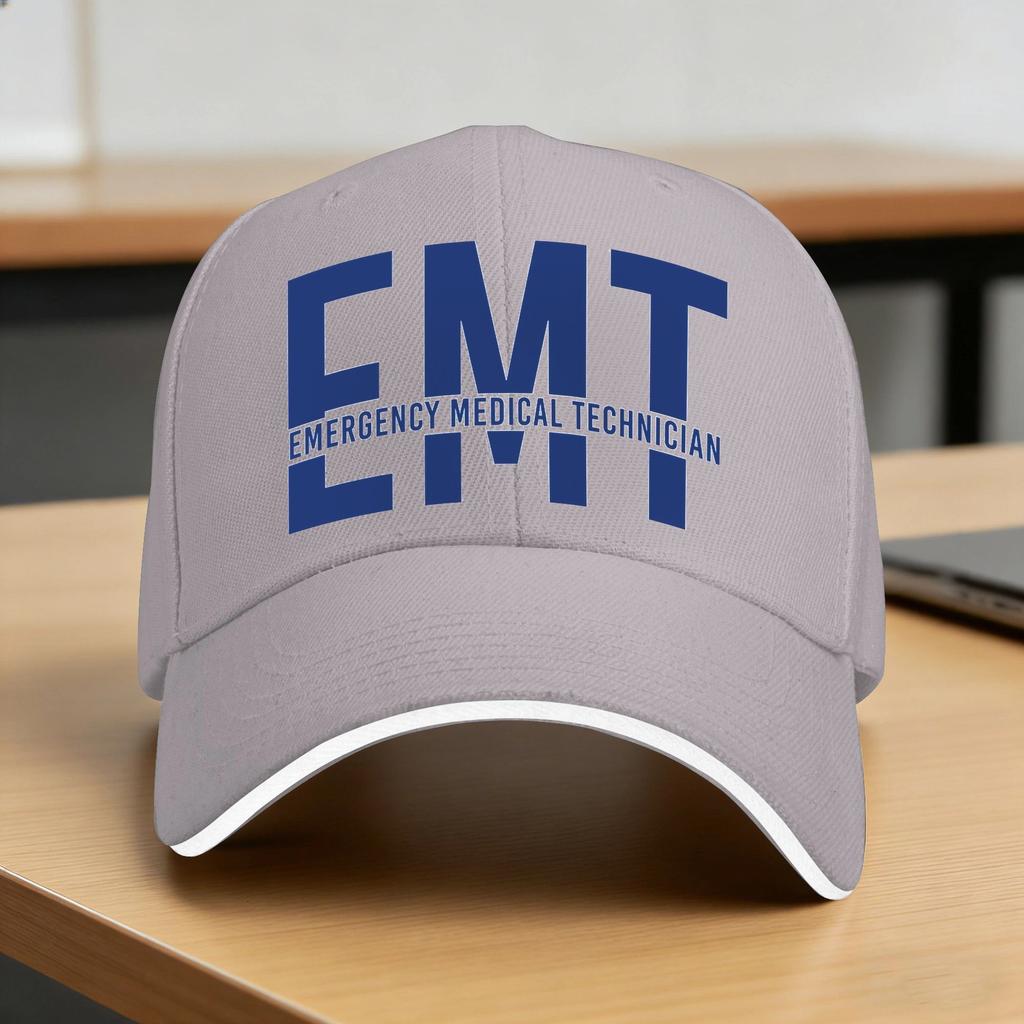Emt Emergency Medical Casual Baseball Cap Summer  Trucker Hat Sun Visor Running Hippie Hip Hop Hats Unisex Men Baseball Caps