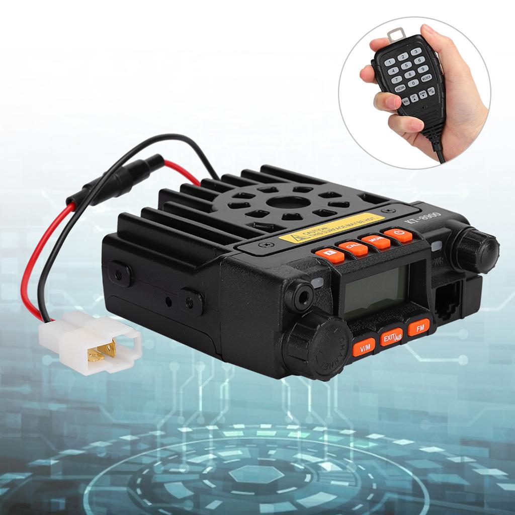 KT-8900 Aluminium Alloy Automatic Locking Four Waveband Car Radio Mini Broadcasting Station Walkie