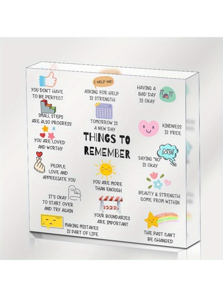 

Mental Health Office Sign - Self-Care Acrylic Decor for Counselors & Coworkers чистый