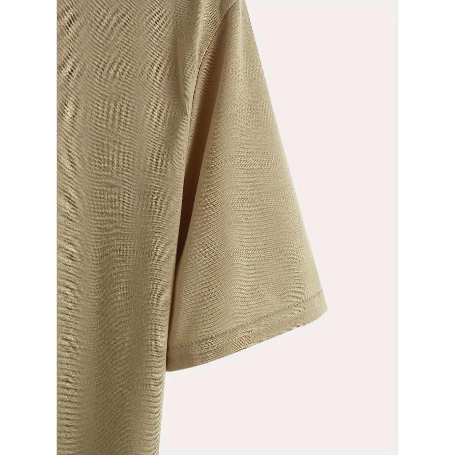 Herr 100% bomull sommar lös passform vardaglig New York-tryck rund hals kortärmad T-shirt topp O-hals Pactwork Vardags-T-shirt