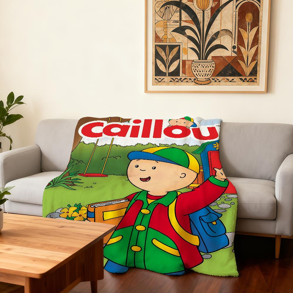 Couverture Cartoon C-Caillou Super Chaude Confortable Couverture Jetée en Peluche Enfant Maison Canapé Chambre à Coucher Cadeau