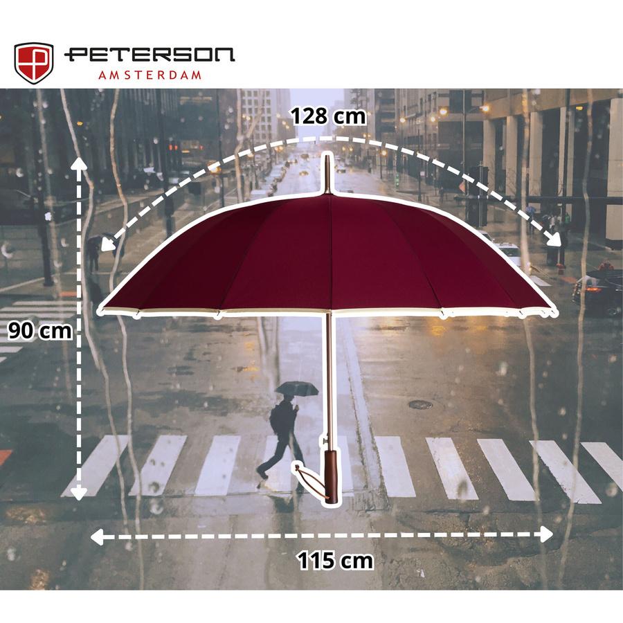 Czerwony, Elegancki Parasol Rządowy - Peterson