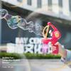 Blowing Large Bubbles Automatic Bubble Gun with Liquid Toys Soap Machine Outdoor Party Play Toy for Kids Birthday Surprise Gifts