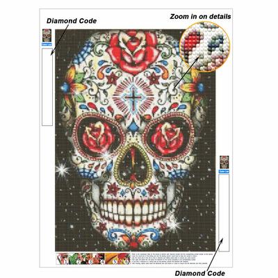 Sugar Skull 5D Diamond Painting Full Round Drill Mosaic Diamond Embroidery Belief In Heart Cross Stitch Kits Home Decor Home Decor