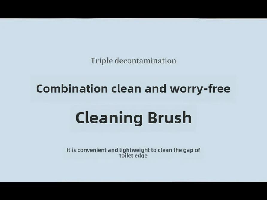 Pin Tu Long Handle Wall-Mounted Toilet Brush Set - No Dead Angle Bathroom & Gap Cleaning Brush