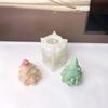 3D Santa Claus Christmas Tree Candle Silicone Mold Wine Bottle Wine Glass Santa Claus Candle Molds Christmas Gift