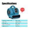 XPOWER P-250NT Blue Air Mover Carpet Dryer Floor Blower Fan Timer 8Oz Aroma Bead