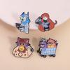 Anime Cartoon Characters Enamel Pins Beavers Brothers Huckleberry Hound Lowly Worm Brooches Lapel Badge Jewelry Gift for Friends