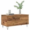 Industrial Style Coffee Table Reclaimed Wood Look 90 x 44.5 x 45 cm Engineered Wood