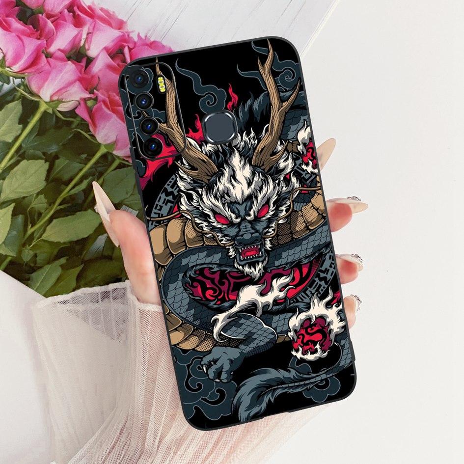 For Infinix Hot 9 Pro Case New Fashion Flower Soft Silicone Phone Cover For Infinix Note 7 Lite Cases Hot 9 Play Hot9 X655 Funda