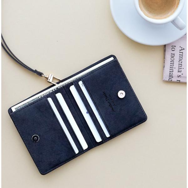 Money Card Wallet + Neck Strap Set