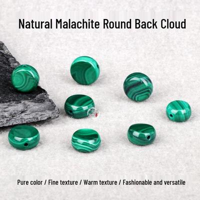 Natural Malachite Round Bodhi Beads for DIY Bracelets