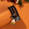 Halloween Beaded Bracelets Set For Women Pumpkin Spider Ghost Skeleton Multi-layer Stacked Bracelet All Saints' Day Jewelry Gift