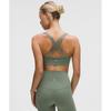 Lululemon Flexyflex Strappy Yoga Bra  Light Support  D DDD Cups Willow Leaf