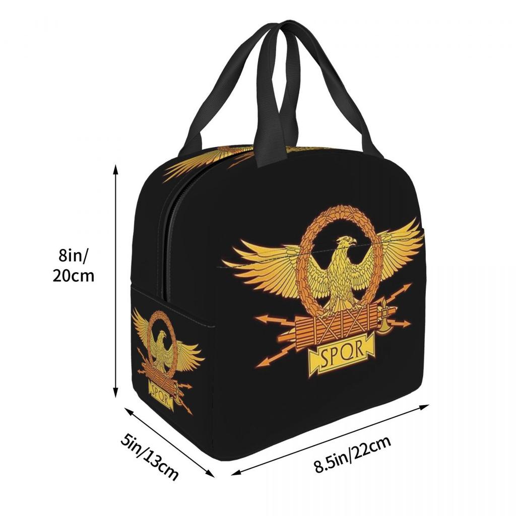 Ancient Roman SPQR Insulated Lunch Bag for Women Office Cooler Thermal Food Box Tote Portable Lunch Boxes Container