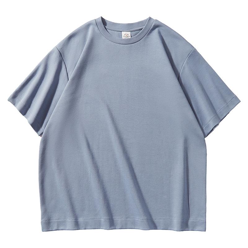 AG 300g Oversized Casual Drop Shoulder Heavyweight Custom Logo Short Sleeve Crew Neck Solid T-shirt